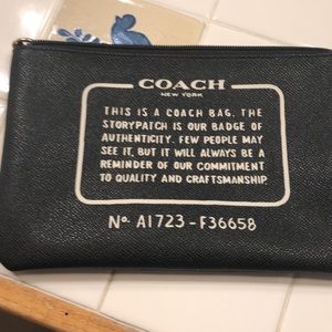 Coach make up bag